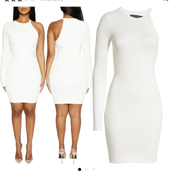 women white mini dress Women's Not Even Trying White Cotton Layered Bodice Mini Dress | Size: S